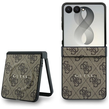 Maskica Guess "4G Leather Classic MagSafe" za Samsung Galaxy Z Flip8 - brown