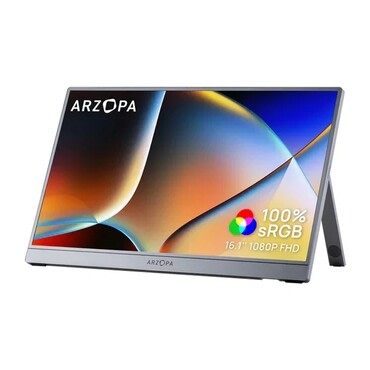 Prenosni monitor ARZOPA "Z1C" 16.1" Full HD IPS USB-C na USB-C - gray