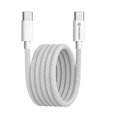 Punjač i podatkovni 60W USB-C na USB-C kabel Techsuit "PCB114D" - 1m - gray