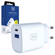Zidni 30W punjač 3mk "GaN" USB i USB-C, PD 3.0, QC4 - white
