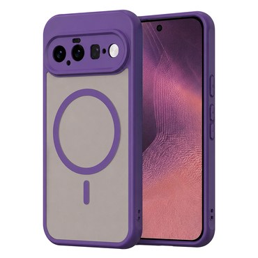 Hibridna maska "HaloFrost II MagSafe" za Google Pixel 11 - purple