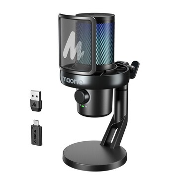 Mikrofon Maono "DM40 Pro" bežični, AI tehnologija, 48 kHz/24 bit - black