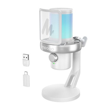 Mikrofon Maono "DM40 Pro" s AI tehnologijom, 16mm kondenzatorska kapsula, 48 kHz/24 bit - white
