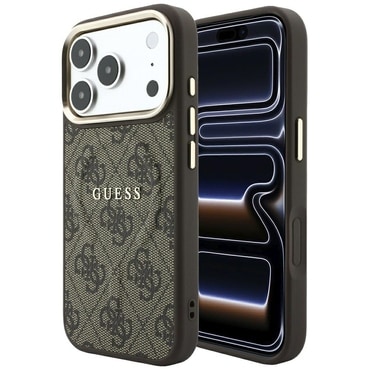Maskica Guess "4G Embossed Classic MagSafe" za iPhone 17 Pro Max / 18 Pro Max / 18 Pro Max - brown