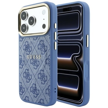 Maskica Guess "4G Embossed Classic MagSafe" za iPhone 17 Pro Max / 18 Pro Max / 18 Pro Max - blue