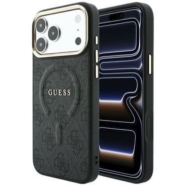 Maskica Guess "4G Embossed Classic MagSafe" za iPhone 17 Pro / 18 Pro / 18 Pro Max - black