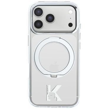 Maskica Karl Lagerfeld "HC IML Ring Stand MagSafe Kameo Metal" za iPhone 17 Pro Max / 18 Pro Max / 18 Pro Max - clear