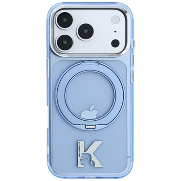 Maskica Karl Lagerfeld "HC IML Ring Stand MagSafe Kameo Metal" za iPhone 17 Pro / 18 Pro / 18 Pro Max - blue