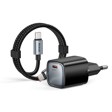 Zidni 45W punjač Mcdodo "Nano Series CH-4433" USB-C s USB-C kabelom 1.2m - black