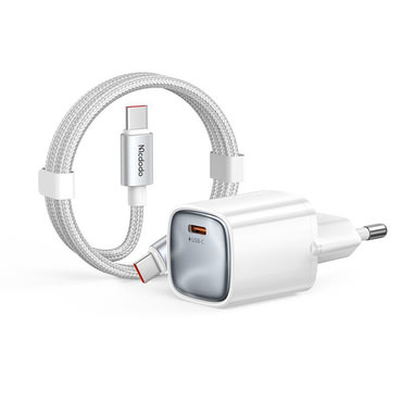 Zidni 45W punjač Mcdodo "Nano Series CH-4433" USB-C s USB-C kabelom 1.2m - white