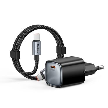 Zidni 65W punjač Mcdodo "Nano Series CH-8262" GaN, USB-C, s 1.2m kablom - black