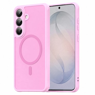 Hibridna maska "HaloFrost II MagSafe" za Samsung Galaxy S26 FE - pink
