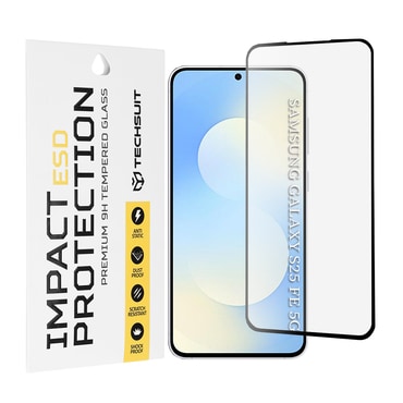 Zaštitno staklo Techsuit "ESD" za Samsung Galaxy S25 FE / S26 FE - crno