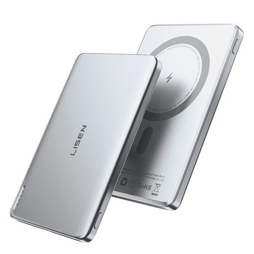 Power bank Lisen "L601 Pro" 5000mAh s MagSafe, 15W - gray