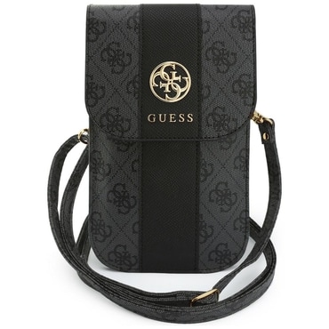 Univerzalna torbica za Guess Universal Phone Pouch 4G Classic Logo Stripe (GUWB6PG4S4RK) Universal Eco Adjustable - black