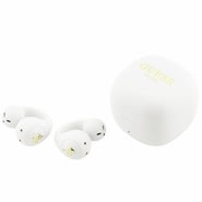 Bluetooth slušalice Guess "Mini Classic" BT 5.4 s otvorenim dizajnom i sportskim stilom - white