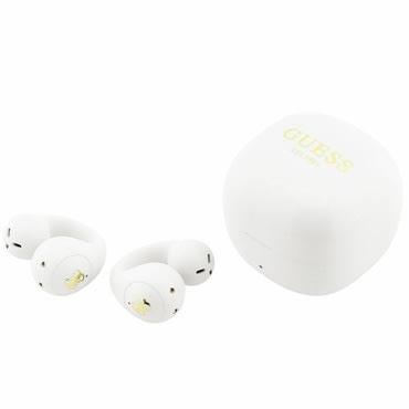 Bluetooth slušalice Guess "Mini Classic" BT 5.4 s otvorenim dizajnom i sportskim stilom - white