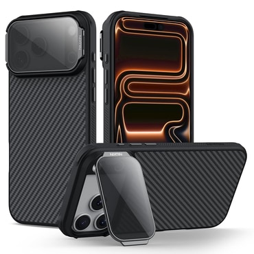 Premium maskica Nillkin "CarboProp Magnetic" sa zaštitom leće za iPhone 17 Pro / 18 Pro - black
