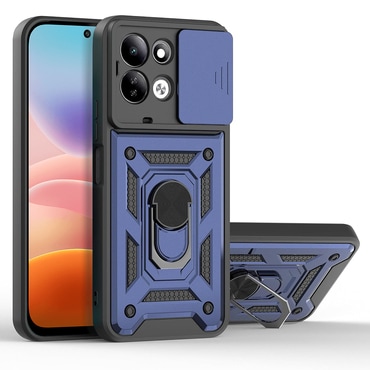 Robusna maska MaX-Armor s obručem, metalnom pločicom i zaštitom zadnjih kamera za Xiaomi Redmi 17 4G / 5G - blue