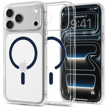 Maska Spigen "Ultra Hybrid Mag" za iPhone 17 Pro / 18 Pro - clear / deep blue
