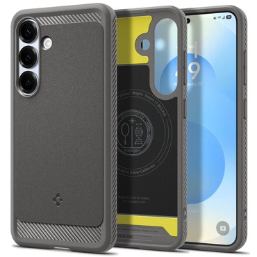 Maska Spigen "Rugged Armor MagFit" za Samsung Galaxy S25 - marble grey