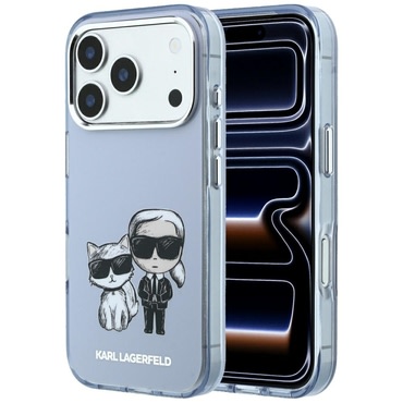 Premium maskica Karl Lagerfeld "IML KC Bodies Sketch Print MagSafe" za iPhone 17 Pro / 18 Pro - blue