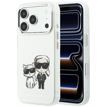 Premium maskica Karl Lagerfeld "IML KC Bodies Sketch Print MagSafe" za iPhone 17 Pro / 18 Pro / 18 Pro - beige