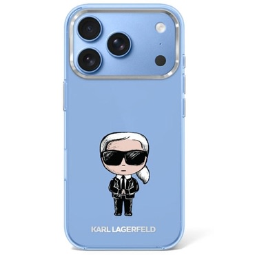 Premium maskica Karl Lagerfeld "IML KC Bodies Sketch Print MagSafe" za iPhone 17 Pro / 18 Pro / 18 Pro - blue