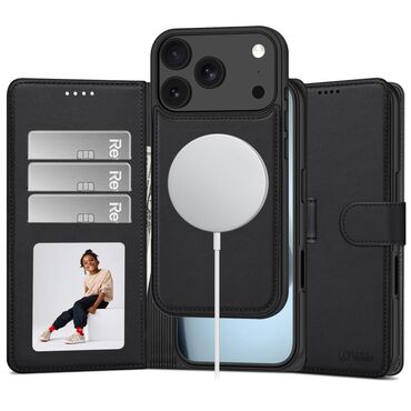 Premium maskica Tech-Protect "Wallet MagSafe" za iPhone 17 Pro Max / 18 Pro Max - black