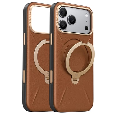 Premium maskica Torras "QPRO Leather" za iPhone 17 Pro Max / 18 Pro Max - brown
