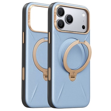 Premium maskica Torras "QPRO Leather" za iPhone 17 Pro Max / 18 Pro Max - blue