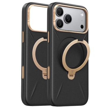 Premium maskica Torras "QPRO Leather" za iPhone 17 Pro / 18 Pro - black