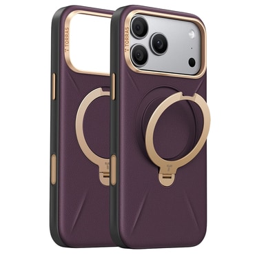 Premium maskica Torras "QPRO Leather" za iPhone 17 Pro / 18 Pro - purple