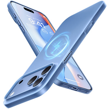 Premium maska Torras "OriginFit-Mag" za iPhone 17 Pro Max / 18 Pro Max - light blue