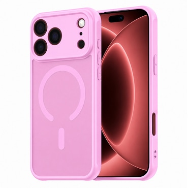 Hibridna maska "HaloFrost II MagSafe" za iPhone 17 Pro Max / 18 Pro Max - pink