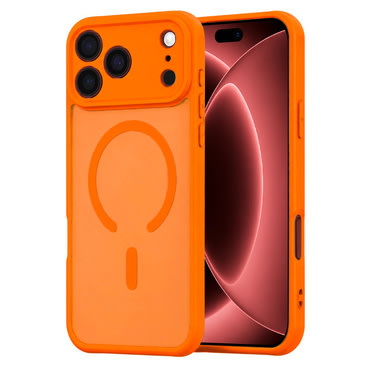 Hibridna maska "HaloFrost II MagSafe" za iPhone 17 Pro Max / 18 Pro Max - orange