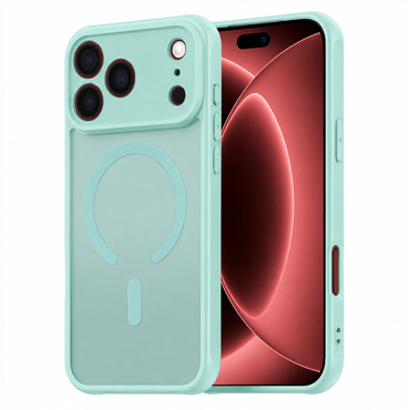 Hibridna maska "HaloFrost II MagSafe" za iPhone 17 Pro Max / 18 Pro Max - mint green