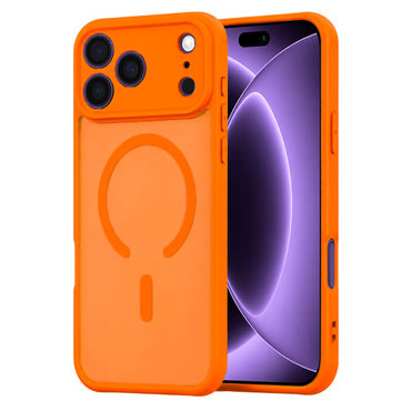 Hibridna maska "HaloFrost II MagSafe" za iPhone 17 Pro / 18 Pro - orange