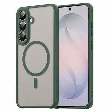 Hibridna maska "HaloFrost II MagSafe" za Samsung Galaxy S26 FE - green