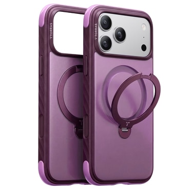 Premium maskica Torras "Ostand Q3 Rugged" za iPhone 17 Pro Max / 18 Pro Max / 18 Pro Max - plum purple