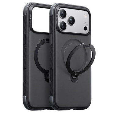 Premium maskica Torras "Ostand Q3 Rugged" za iPhone 17 Pro / 18 Pro / 18 Pro Max - jet black