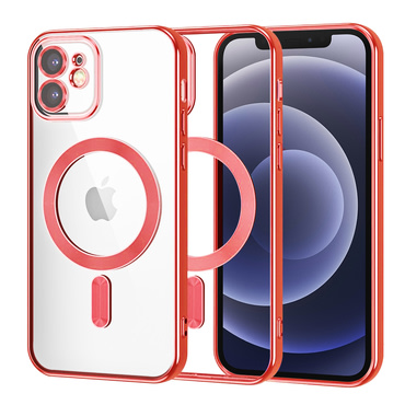 Maskica Techsuit "Luxury Crystal MagSafe" za iPhone 12 - red