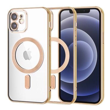 Maskica Techsuit "Luxury Crystal MagSafe" za iPhone 12 - gold
