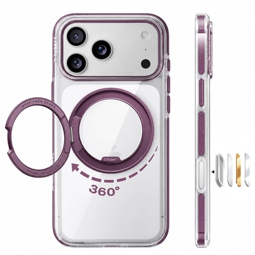 Premium maskica Torras "Ostand O3 Light" za iPhone 17 Pro / 18 Pro / 18 Pro Max - purple