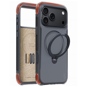 Premium maskica Torras "Ostand Q3 Air Pro" za iPhone 17 Pro Max / 18 Pro Max / 18 Pro - black