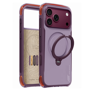 Premium maskica Torras "Ostand Q3 Air Pro" za iPhone 17 Pro Max / 18 Pro Max / 18 Pro - violet summit