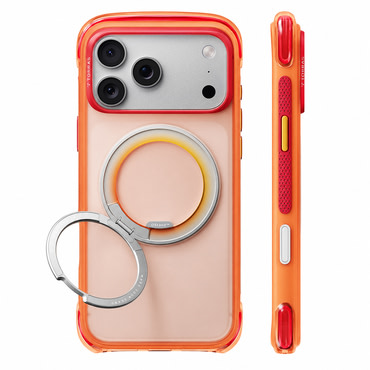 Premium maskica Torras "O3 Air Core" za iPhone 17 Pro / 18 Pro / 18 Pro - prism coral