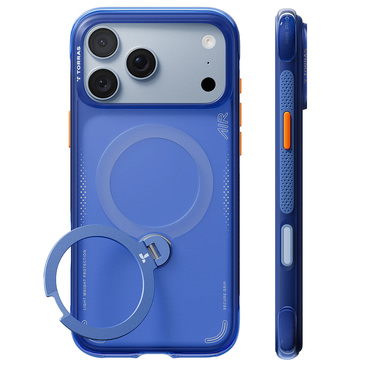 Premium maskica Torras "Ostand Q3 Air" za iPhone 17 Pro / 18 Pro / 18 Pro Max - artic blue