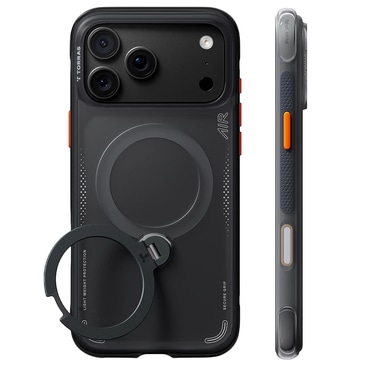 Premium maskica Torras "Ostand Q3 Air" za iPhone 17 Pro / 18 Pro / 18 Pro Max - shadow black