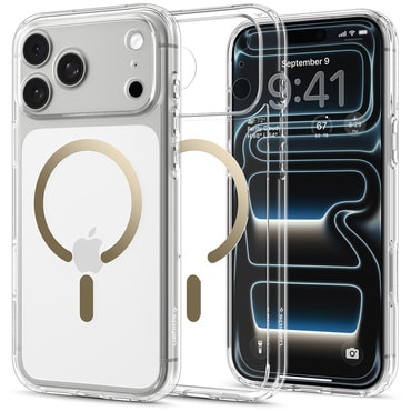 Maska Spigen "Ultra Hybrid Mag" za iPhone 17 Pro Max / 18 Pro Max - clear / gold